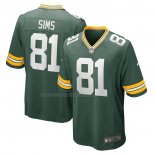 Maglia NFL Game Green Bay Packers Ben Sims 81 Verde