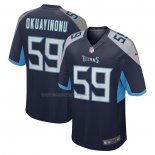 Maglia NFL Game Tennessee Titans Sam Okuayinonu Home Blu