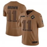 Maglia NFL Limited Philadelphia Eagles A.J. Brown 2023 Salute To Service Marrone