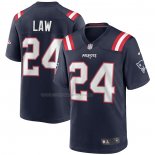 Maglia NFL Game New England Patriots Ty Law Retired Blu