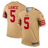 Maglia NFL Legend San Francisco 49ers Trey Lance Inverted Legend Or