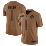 Maglia NFL Limited Chicago Bears Justin Fields 2023 Salute To Service Marrone