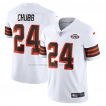 Maglia NFL Limited Cleveland Browns Nick Chubb 1946 Collection Alternato Vapor Bianco