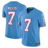 Maglia NFL Tennessee Titans Malik Willis Vapor F.U.S.E. Blu