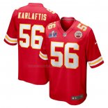 Maglia NFL Game Kansas City Chiefs George Karlaftis Super Bowl Lviii Patch Rosso