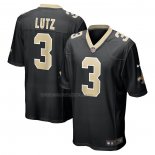 Maglia NFL Game New Orleans Saints Wil Lutz Nero