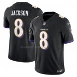 Maglia NFL Limited Baltimore Ravens Lamar Jackson Vapor F.U.S.E. Nero